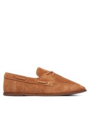 Calvin Klein Półbuty Ess Boatshoe Suede HW0HW03290 Brązowy. Brązowe półbuty damskie Calvin Klein, bez wzorów, ze skóry, bez obcasa, na płaskiej podeszwie, bez zapięcia. Za 569.99 zł.