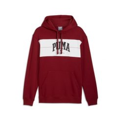 Bluza męska z kapturem PUMA SQUAD PUMA Intense Red. Czerwone bluzy męskie Puma, m, bez wzorów, z dzianiny, z kapturem, na jogę i pilates. W wyprzedaży za 160.70 zł.
