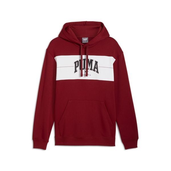 Bluza męska z kapturem PUMA SQUAD PUMA Intense Red. Czerwone bluzy męskie Puma, m, bez wzorów, z dzianiny, z kapturem. Za 164.30 zł.