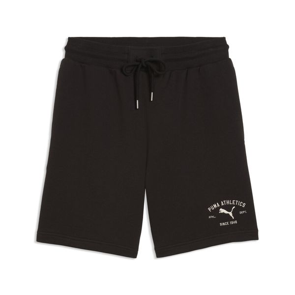 Męskie szorty PUMA Class z grafiką PUMA. Niebieskie krótkie spodenki sportowe męskie Puma, m, bez wzorów, z bawełny, klasyczne. Za 129.00 zł.