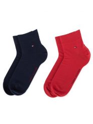 Tommy Hilfiger Skarpety krótkie 342025001 Granatowy. Niebieskie skarpety męskie Tommy Hilfiger, bez wzorów, z materiału. Za 59.99 zł.