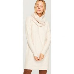 Sweter w zestawie z kominem - Kremowy. Swetry damskie marki KALENJI. W wyprzedaży za 99.99 zł.