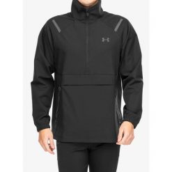 Kurtka wiatrówka męska Under Armour Unstoppable Left Chest Anorak. Czarne kurtki męskie Under Armour, m, bez wzorów, z softshellu, trekkingowe. Za 353.99 zł.