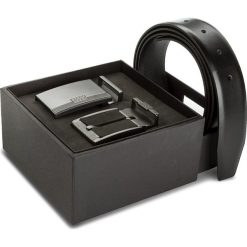 Pasek Męski BOSS - Ger 50379994 Black 001. Czarne paski damskie Boss, w paski, ze skóry. W wyprzedaży za 369.00 zł.