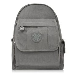 Plecak damski szary Bag Street SP-10-GR. Szare plecaki damskie Bag Street, bez wzorów, z materiału, street. Za 89.99 zł.