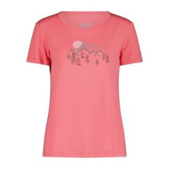 Koszulka z bambusa z wzorem kwiatowym damska CMP. Brązowe t-shirty damskie CMP, xs, bez wzorów, z lyocellu, bez kołnierzyka. Za 182.50 zł.