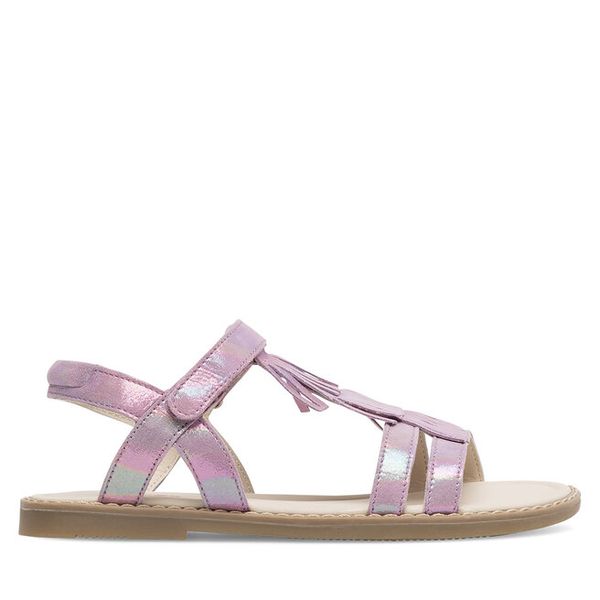Sandały Lasocki Young. Fioletowe sandały dziewczęce Lasocki Young, bez zapięcia. Za 129.99 zł.
