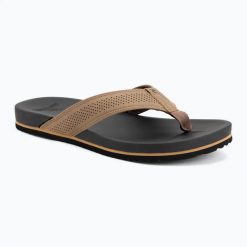 Japonki męskie Rip Curl Chiba Bloom Open Toe. Brązowe klapki męskie Rip Curl, z materiału, klasyczne. Za 179.99 zł.