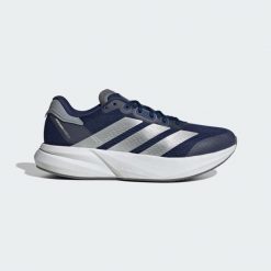 Buty Duramo Speed 2 Running. Niebieskie buty sportowe męskie Adidas, z materiału, bez zapięcia, do biegania. W wyprzedaży za 319.20 zł.