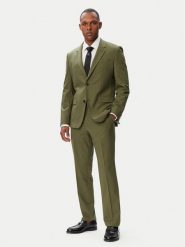 HUGO Garnitur Henry-Getlin253X 50567894 Zielony ciemny Slim Fit. Zielone garnitury męskie Hugo, bez wzorów, z wełny. Za 1,849.00 zł.