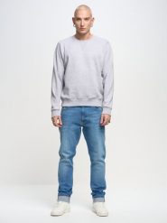 Bluza męska szara Marltones 901. Szare bluzy męskie Big Star, l, bez wzorów, z dresówki, bez kaptura. W wyprzedaży za 139.99 zł.