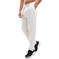 Męskie spodnie dresowe o luźnym kroju Fitness Siroko Function Gray. Szare spodnie sportowe męskie SIROKO, l, bez wzorów, z dresówki, na fitness i siłownię. Za 169.00 zł.