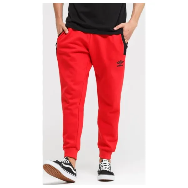 Umbro Spodnie Sewan , czerwony, rozmiar L. Czerwone spodnie sportowe męskie Umbro, l, bez wzorów, z bawełny, na fitness i siłownię. Za 99.99 zł.