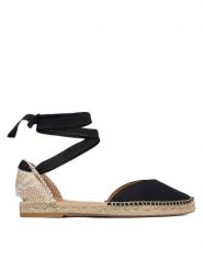 Castañer Espadryle Camila C/8/269 26219 Czarny. Czarne sandały damskie Castañer, bez wzorów, ze skóry, bez obcasa, bez zapięcia. Za 899.99 zł.