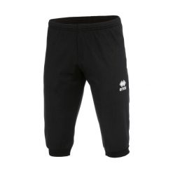 Krótkie Spodnie Errea Joker 3/4 Ad Dorosłych. Czarne spodnie sportowe męskie ERREA, l, bez wzorów, z bawełny, na fitness i siłownię. Za 179.05 zł.