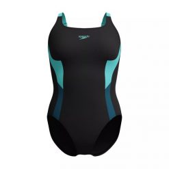 Strój kąpielowy jednoczęściowy damski na basen Speedo Shaping Solid. Czarne kostiumy jednoczęściowe damskie Speedo, xl, bez wzorów, sportowe, do pływania. Za 269.99 zł.