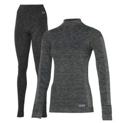 Heat Keeper zestaw termiczny Damskie Premium - koszulka + legginsy termoaktywne. Czarne bielizna termoaktywna damska HEAT KEEPER, l, bez wzorów, bez kołnierzyka, bez ramiączek, narciarskie. W wyprzedaży za 199.99 zł.