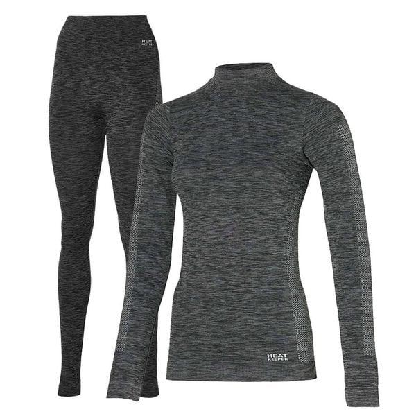 Heat Keeper zestaw termiczny Damskie Premium - koszulka + legginsy termoaktywne. Czarne bielizna termoaktywna damska HEAT KEEPER, l, bez wzorów, narciarskie. W wyprzedaży za 199.99 zł.