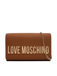 LOVE MOSCHINO Torebka JC4121PP0NKD020A Brązowy. Brązowe torebki do ręki damskie Love Moschino, bez wzorów, ze skóry, wizytowe, bez dodatków. Za 579.99 zł.
