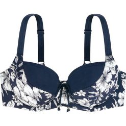 Biustonosz bikini "Haiti Curves" w kolorze granatowo-białym. Biustonosze Dorina. W wyprzedaży za 43.95 zł.