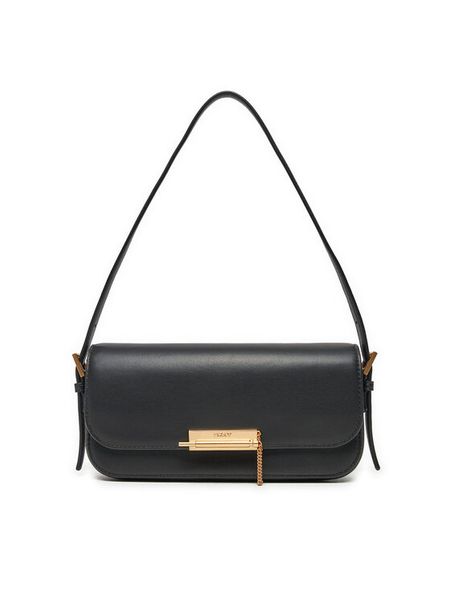 DKNY Torebka Bianca Ew Shoulder R433KG59 Czarny. Czarne torebki do ręki damskie DKNY, bez wzorów, ze skóry, bez dodatków. Za 749.99 zł.