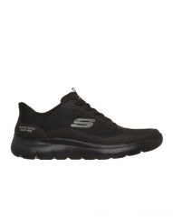 Sandały Skechers Summits Leyter Męskie Slip-on Czarne. Czarne sandały męskie Skechers, bez zapięcia. Za 340.95 zł.