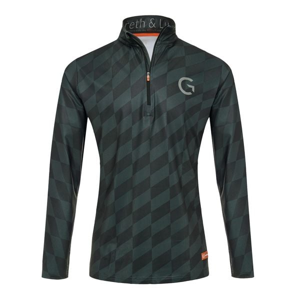 Bluza narciarska Męska Gareth & Lucas The One Hundred and Two. Zielone bluzy męskie GARETH & LUCAS, m, bez wzorów, z elastanu, bez kaptura. Za 229.99 zł.