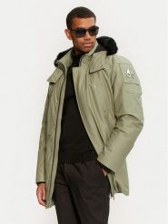 Moose Knuckles Kurtka puchowa M32MP261SX Beżowy Regular Fit. Brązowe kurtki męskie Moose Knuckles, m, bez wzorów, z bawełny, bez kaptura. Za 6,299.00 zł.