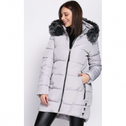Szara Kurtka Let You Love. Szare kurtki damskie Born2be, na jesień. Za 219.99 zł.