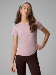 4F T-shirt slim gładki damski - różowy XL. Czerwone t-shirty damskie 4f, xl, bez wzorów, z dzianiny, bez kołnierzyka. Za 79.99 zł.