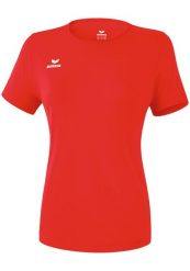 Koszulka damska Erima Functional Teamsports T-shirt. Czerwone koszulki sportowe damskie Erima, bez wzorów, z materiału, bez kołnierzyka, bez ramiączek, na fitness i siłownię. Za 89.99 zł.