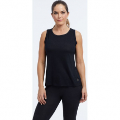 Top "Reed" w kolorze czarnym. Czarne topy damskie BALANCE COLLECTION, z okrągłym kołnierzem. W wyprzedaży za 56.95 zł.