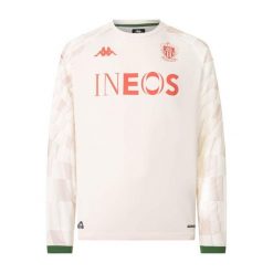 Maillot Extérieur Rękawów Języków OGC Nice Pro 2025/26. Białe bluzy męskie Kappa, bez wzorów, bez kaptura. Za 389.50 zł.