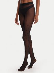 Elisabetta Franchi Rajstopy Damskie CZ-06D-57E2-V120 Czarny. Czarne skarpety damskie Elisabetta Franchi, bez wzorów, z materiału. Za 519.99 zł.