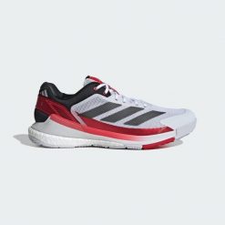 Buty Crazyquick BOOST Padel. Białe buty sportowe męskie Adidas, z materiału, bez zapięcia. W wyprzedaży za 489.30 zł.