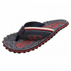 Japonki Gumbies Cairns C-CA-UNI-R niebieskie. Niebieskie klapki męskie z bawełny. Za 279.92 zł.