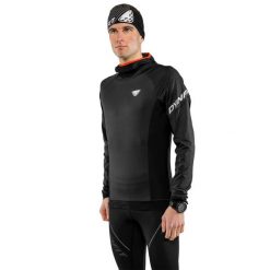 Koszulka trekkingowa męska Dynafit Alpine. Czarne bluzy męskie Dynafit, m, bez wzorów, z elastanu, bez kołnierzyka, bez ramiączek, do biegania. Za 399.05 zł.