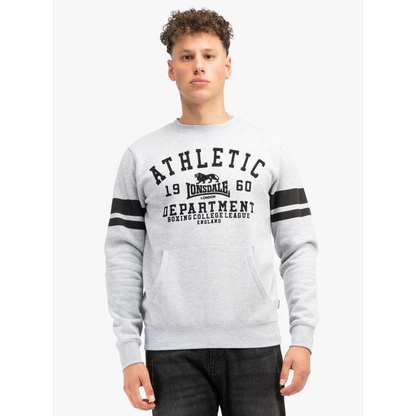 Klasyczna bluza z okrągłym dekoltem Lonsdale Glespin. Czarne bluzy męskie Lonsdale, s, bez wzorów, z bawełny, bez kaptura. Za 240.36 zł.