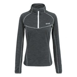 Polarowy Top Damski Suwak Do Połowy Yonder II. Szare bluzy sportowe damskie Regatta, s, bez wzorów, z polaru, bez kaptura, trekkingowe. Za 125.99 zł.
