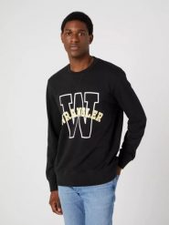 WRANGLER GRAPHIC CREW MĘSKA BLUZA KLASYCZNA LOGO NADRUK SWEAT FADED W6G8I3XV6 112331913. Bluzy męskie Wrangler, m, bez wzorów, bez kaptura. Za 119.99 zł.