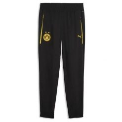 Spodnie dresowe Borussia Dortmund Tech 2026/27. Czarne spodnie sportowe męskie Puma, s, bez wzorów, z dresówki, na fitness i siłownię. Za 324.50 zł.