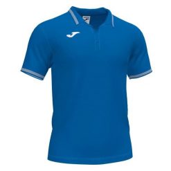 Koszulka polo tenisowa męska Joma Campus III. Niebieskie koszulki polo męskie Joma, m, bez wzorów, bez kołnierzyka, bez ramiączek, do piłki nożnej. Za 163.50 zł.