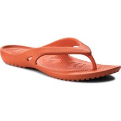 Japonki CROCS - Kadee II Flip W 202492 Tangerine. Brązowe klapki damskie Crocs, z materiału. Za 89.00 zł.