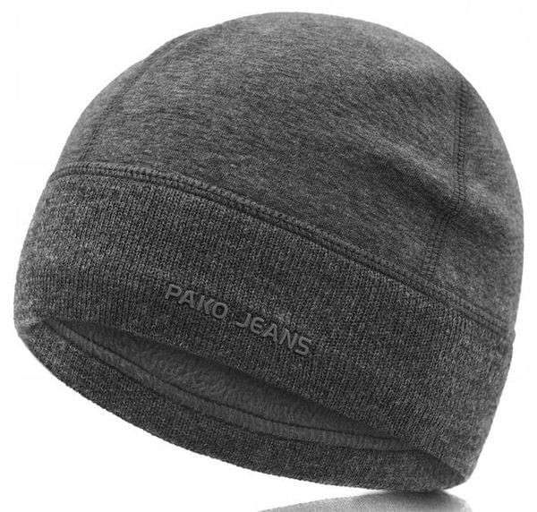 Ciepła, Zimowa Czapka - Podszyta Polarem - Pako Jeans - Grafitowa. Szare czapki i kapelusze męskie Pako Jeans, na zimę, bez wzorów, z jeansu, sportowe. Za 45.00 zł.