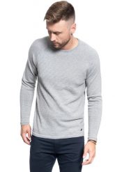 SWETER MĘSKI MUSTANG Emil C Structure MID GREY MELANGE 1008255 4140. Szare swetry przez głowę męskie Mustang, m, bez wzorów, bez kołnierzyka. W wyprzedaży za 69.99 zł.