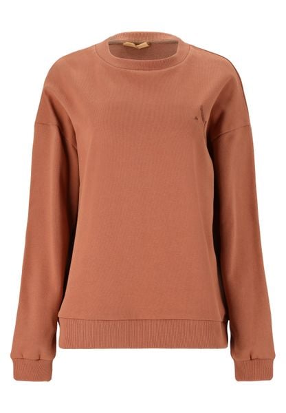 Damska bluza oversize Athlecia Lia. Brązowe bluzy damskie Endurance, m, bez wzorów, z bawełny, bez kaptura, na fitness i siłownię. Za 145.50 zł.