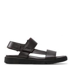 Sandały Geox. Brązowe sandały męskie Geox, bez zapięcia. Za 249.99 zł.