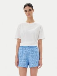 Tommy Hilfiger Piżama UW0UW05760 Niebieski Regular Fit. Niebieskie piżamy damskie Tommy Hilfiger, s, bez wzorów, z bawełny, bez ramiączek. Za 179.99 zł.