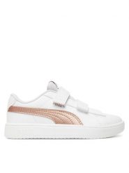 Puma Sneakersy Rickie Classic V Ps 394253 04 Biały. Białe buty sportowe dziewczęce Puma, bez wzorów, ze skóry, bez zapięcia. Za 119.99 zł.