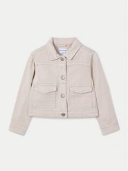 Mayoral Kurtka jeansowa 3407 Beżowy Regular Fit. Brązowe kurtki i płaszcze dla dziewczynek Mayoral, bez wzorów, z bawełny, bez kaptura. Za 99.99 zł.
